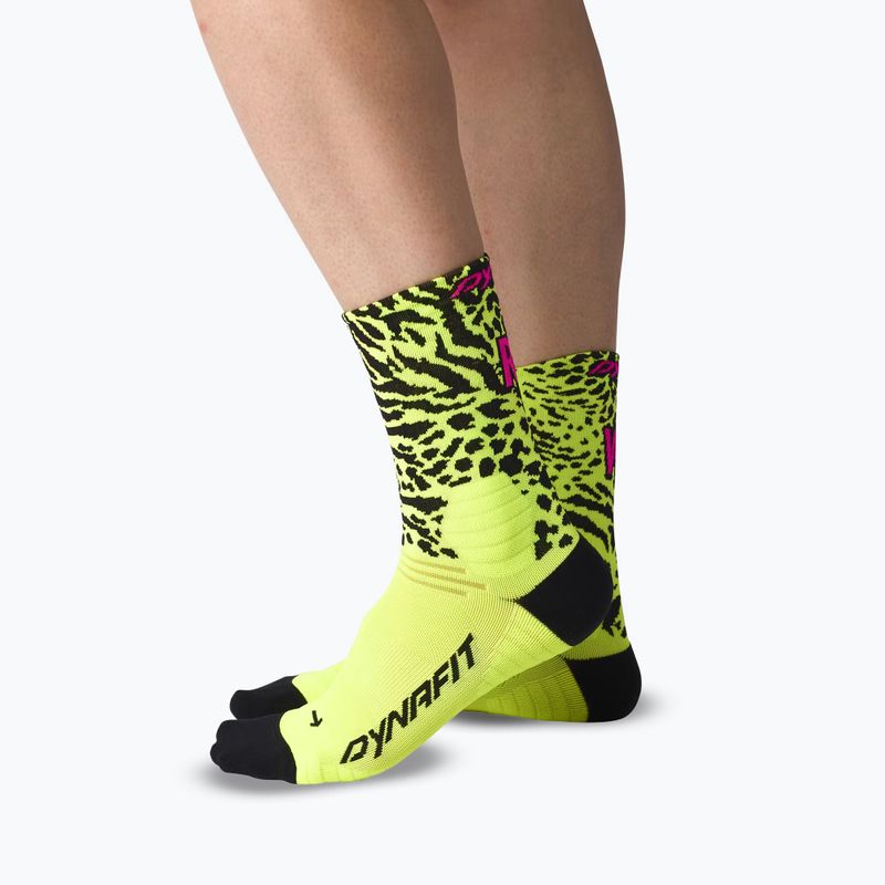 Ponožky DYNAFIT Run Wild Crew ultra yellow 7