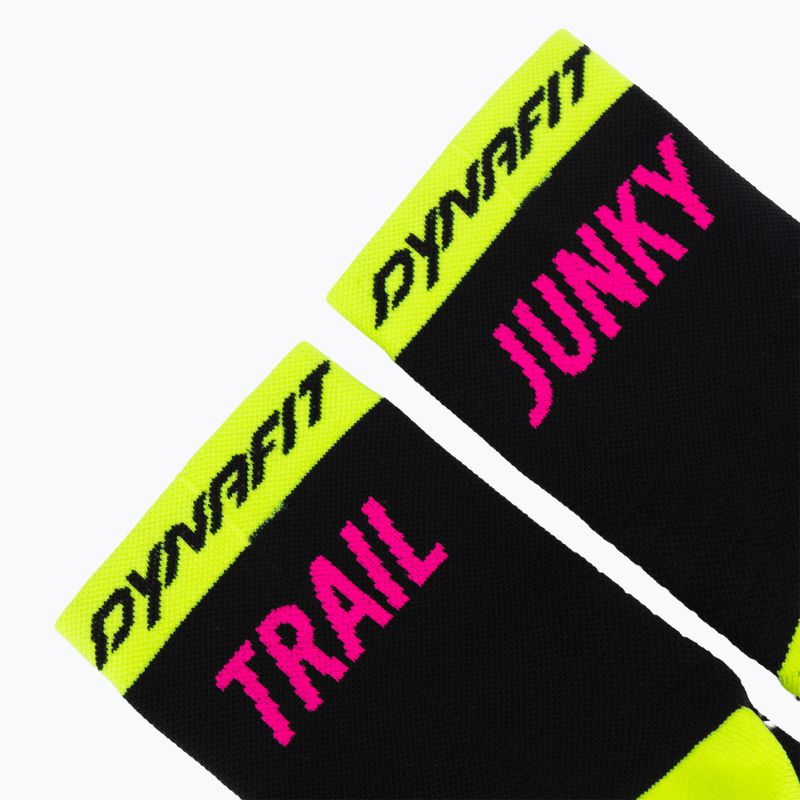Ponožky DYNAFIT Trail Mid black out ultra yellow/5A30 3