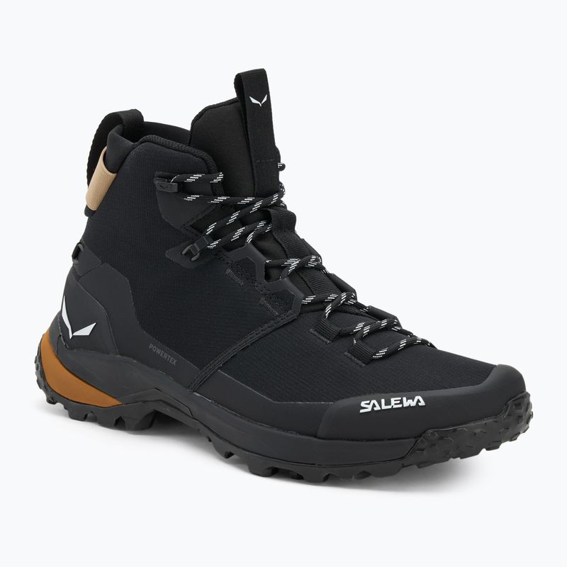 Pánské trekingové boty Salewa Puez 2 Mid Ptx black/black