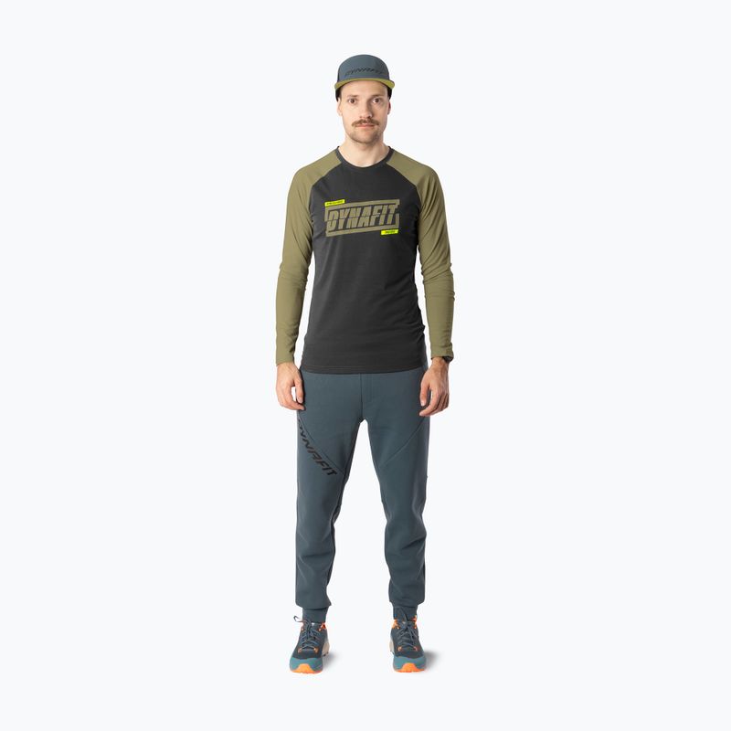 Pánské běžecké tričko Longsleeve DYNAFIT 24/7 military green/0910 2