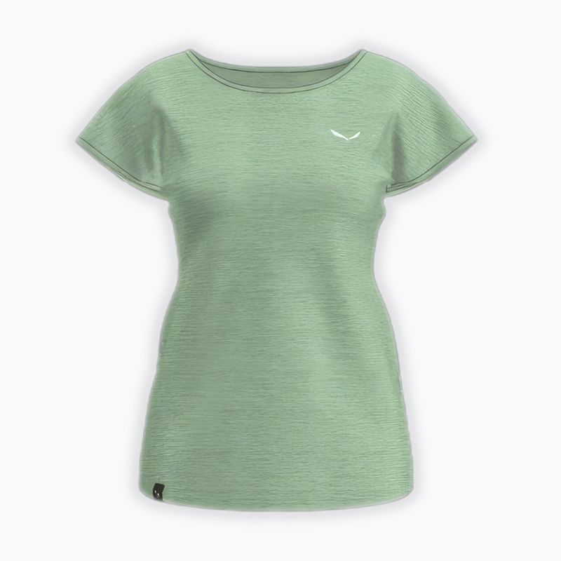 Dámské trekové tričko Salewa Puez Melange Dry pastel green melange