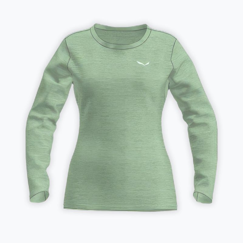 Dámské trekingové tričko Longsleeve Salewa Puez Melange Dry pastel green melange