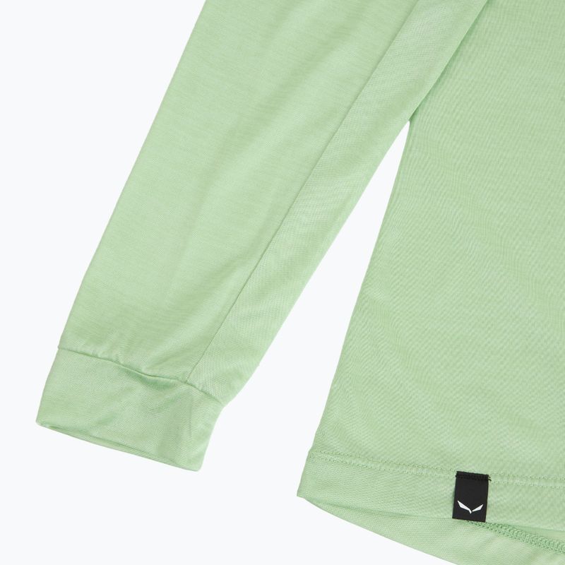 Dámské trekingové tričko Longsleeve Salewa Puez Melange Dry pastel green melange 4
