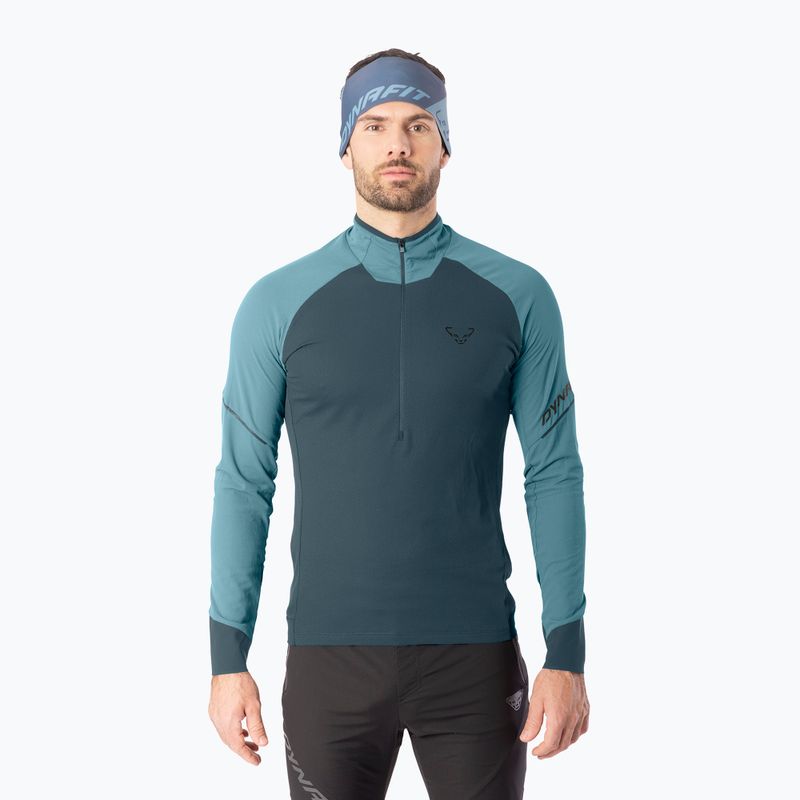 Pánská běžecká mikina Dynafit Alpine LS 1/2 Zip Tee smoke blue/0720/3162