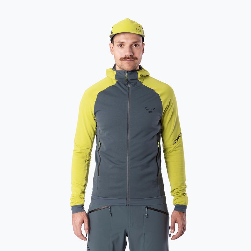 Pánská skitouringová mikina DYNAFIT Radical Polartec Hooded golden lime/0720