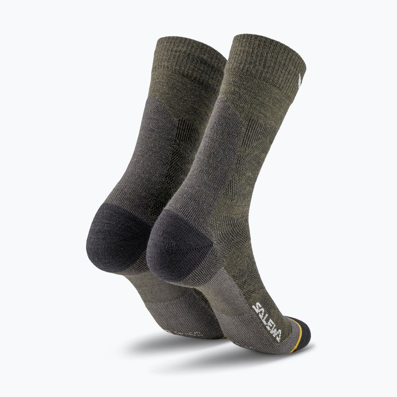 Pánské ponožky Salewa Ortles AM Crew dark olive 2