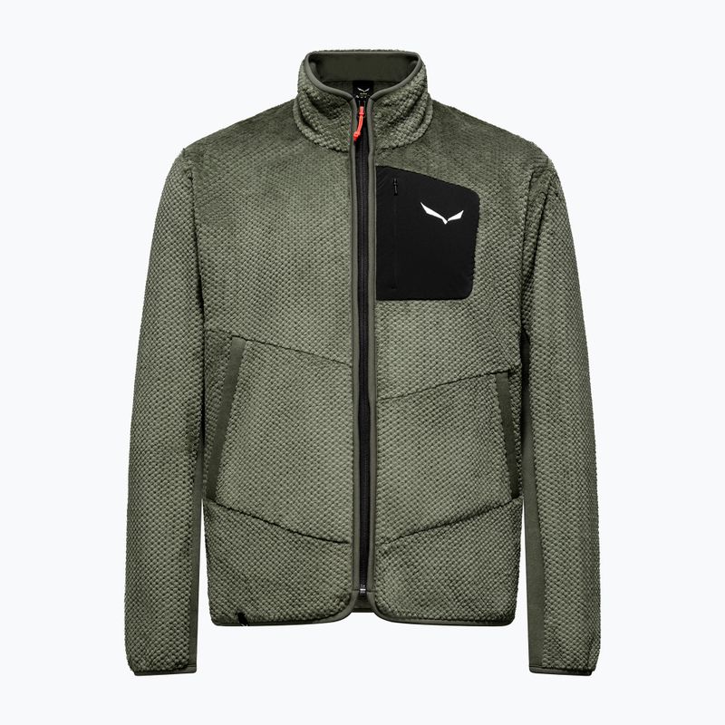 Pánská trekingová mikina Salewa Puez Warm Full Zip faded green