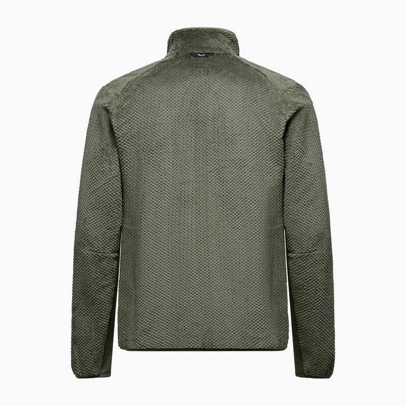Pánská trekingová mikina Salewa Puez Warm Full Zip faded green 2