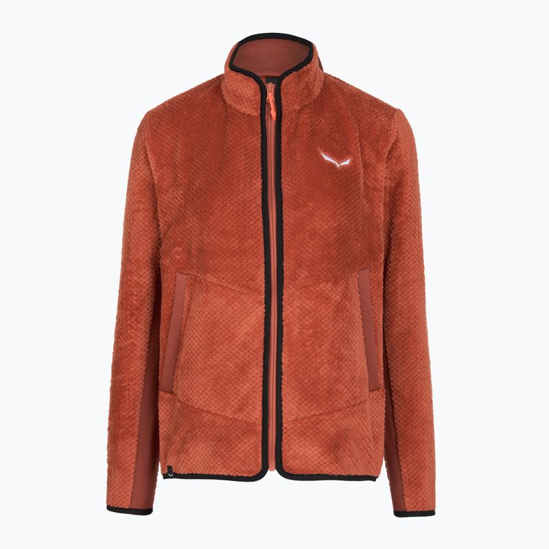 Dámská trekingová mikina Salewa Puez Warm Full Zip etruscan red