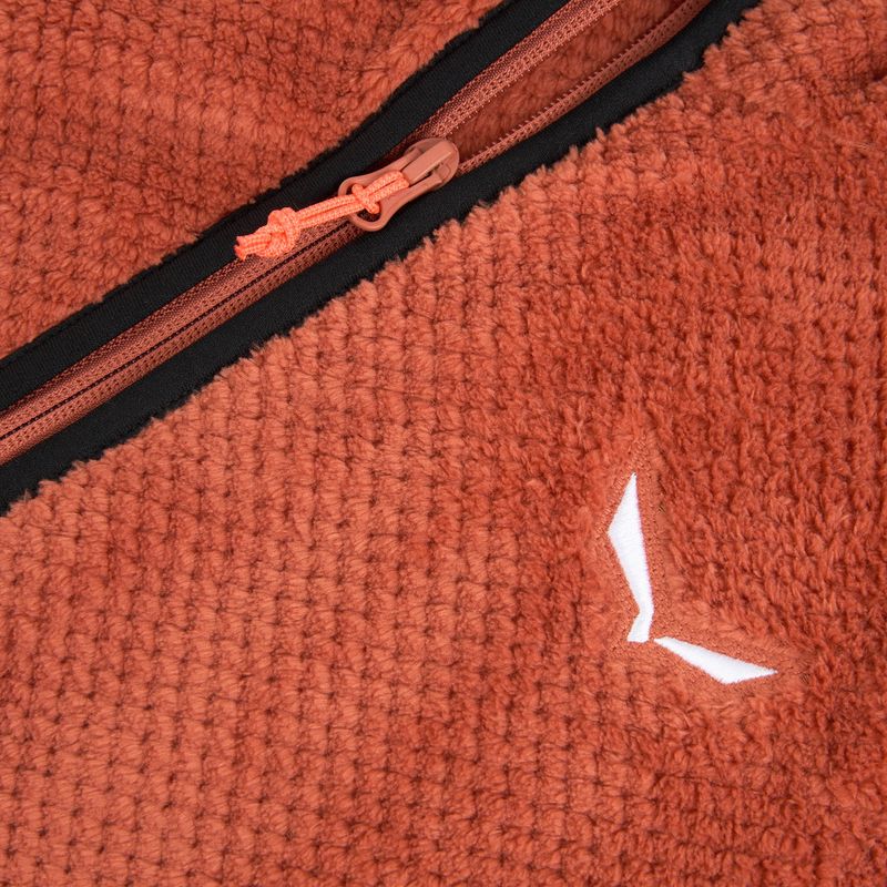Dámská trekingová mikina Salewa Puez Warm Full Zip etruscan red 3