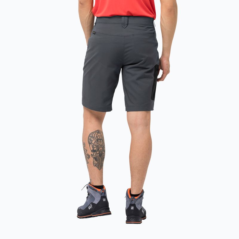 Pánské trekové kraťasy Jack Wolfskin Active Track šedé 1503791_6116 2