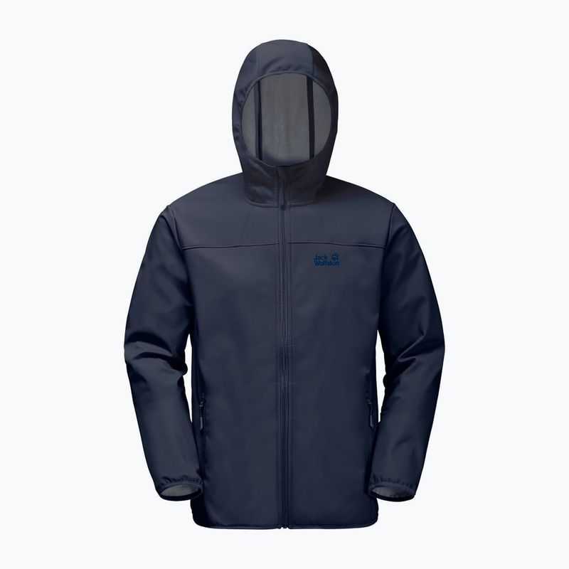 Pánská softshellová bunda Jack Wolfskin Northern Point tmavě modrá 1304001_1033 5