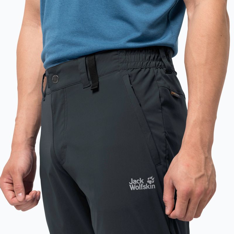 Pánské softshellové kalhoty Jack Wolfskin Activate Light tmavě šedé 1503772_6350 3