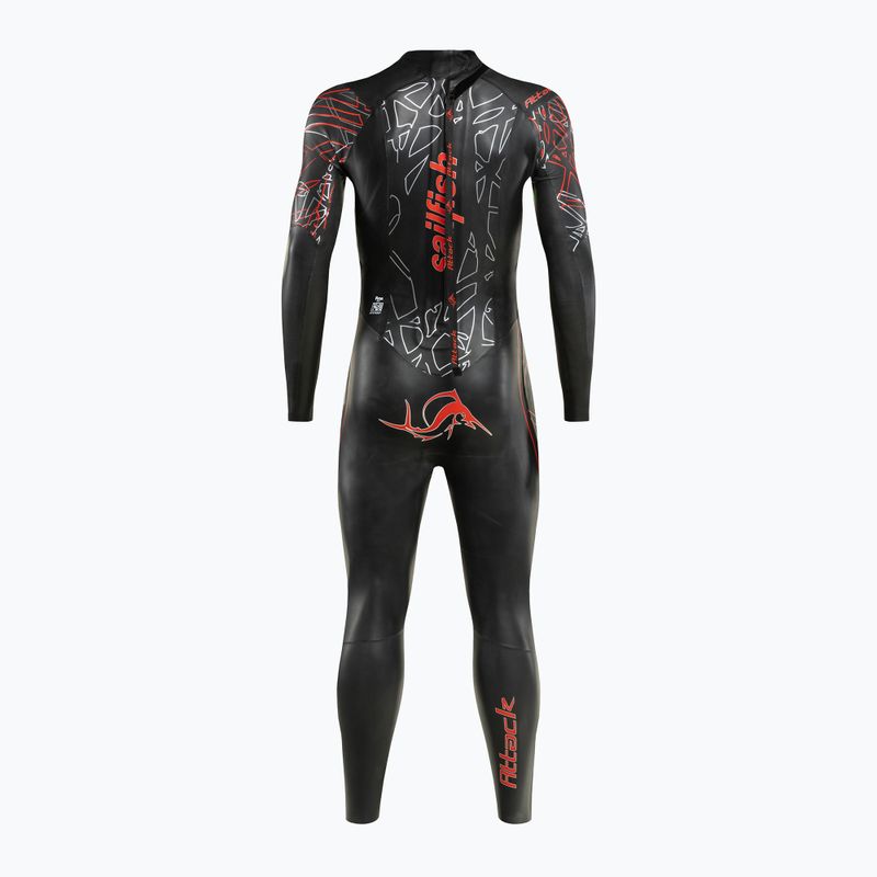 Pánský triatlonový neopren sailfish Attack 7 black/red 3