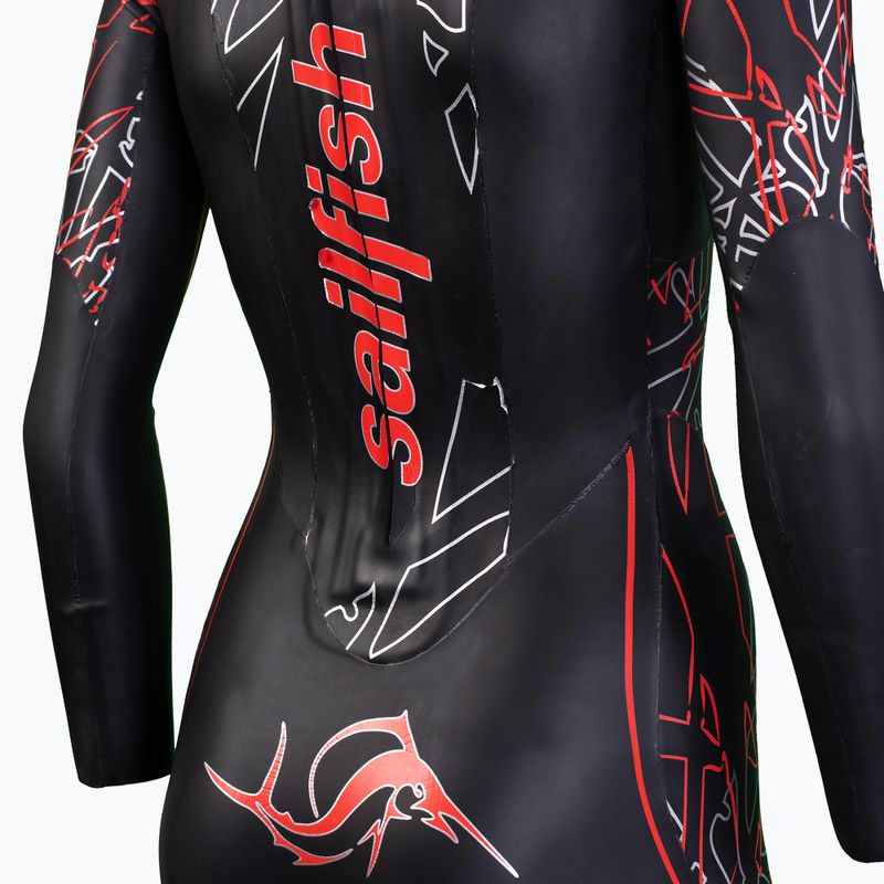 Dámský triatlonový neopren sailfish Attack 7 black/red 3
