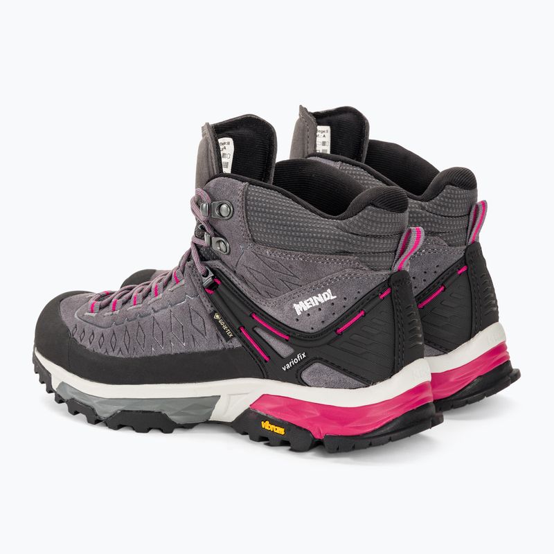 Dámské trekové boty Meindl Top Trail Lady Mid GTX grey/magenta 3