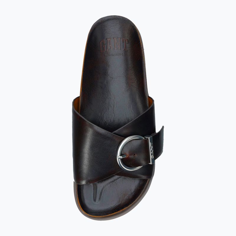 Dámské pantofle GANT Mardale dark brown 5