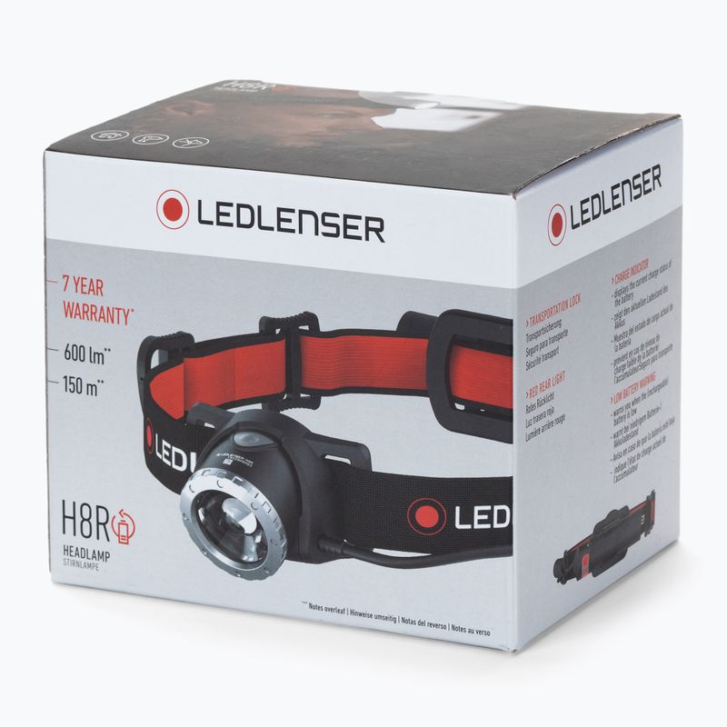 Čelovka Ledlenser H8R červeno-černá 500853 6