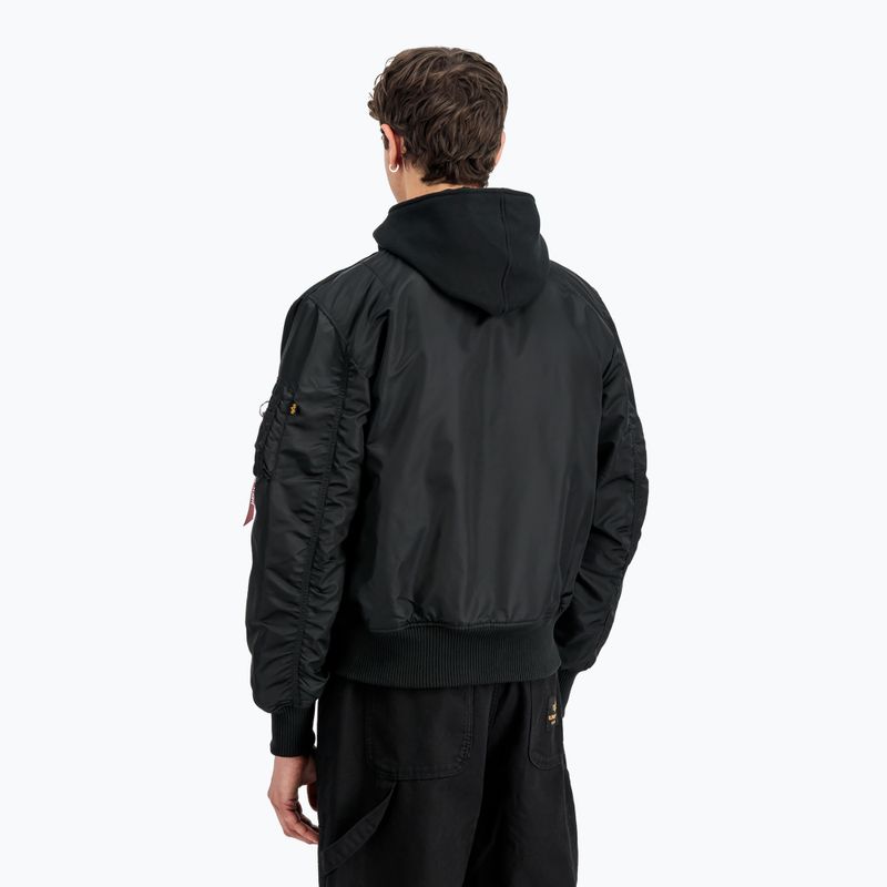 Pánská bunda Alpha Industries MA-1 D-Tec Sleeve Embroidery Bomber black/reflective 3