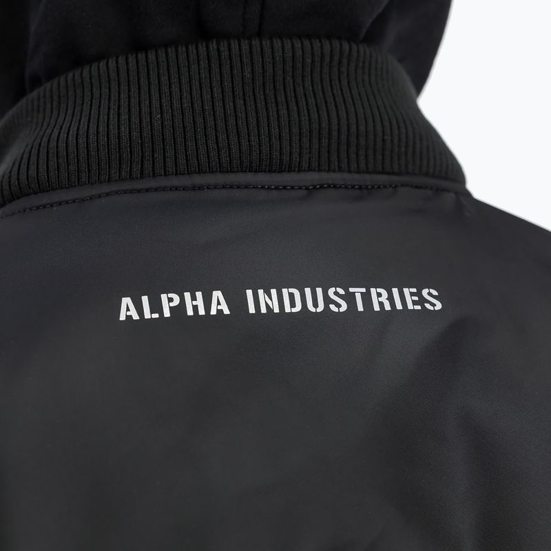 Pánská bunda Alpha Industries MA-1 D-Tec Sleeve Embroidery Bomber black/reflective 4