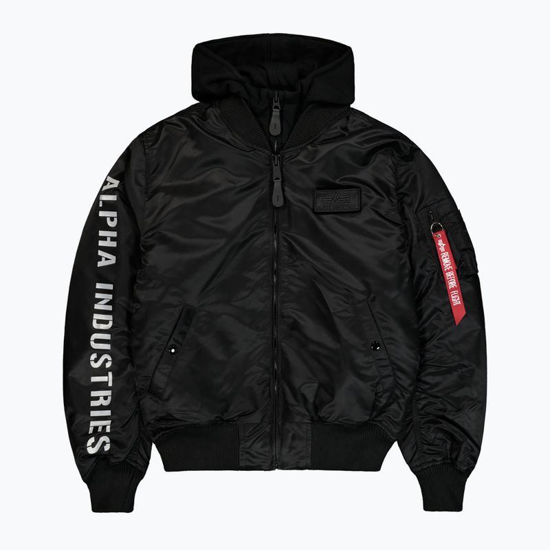 Pánská bunda Alpha Industries MA-1 D-Tec Sleeve Embroidery Bomber black/reflective 7