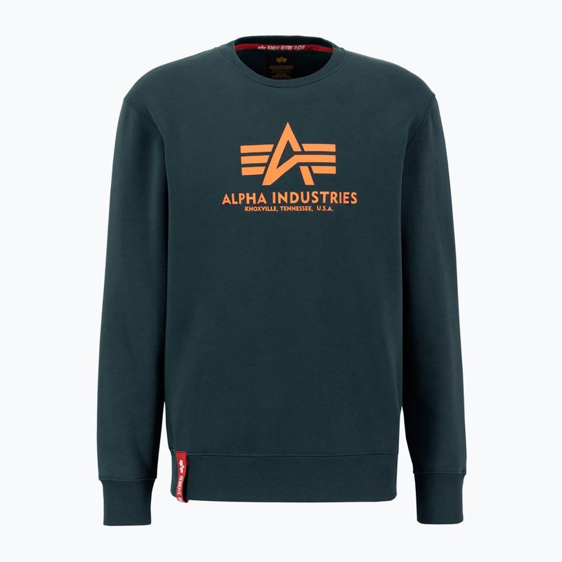 Pánská mikina Alpha Industries Basic dark petrol 2