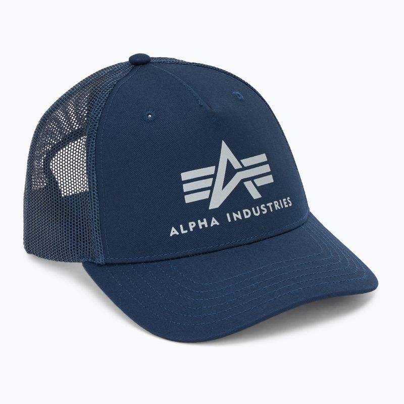 Pánská kšiltovka Alpha Industries Basic Trucker rep.blue