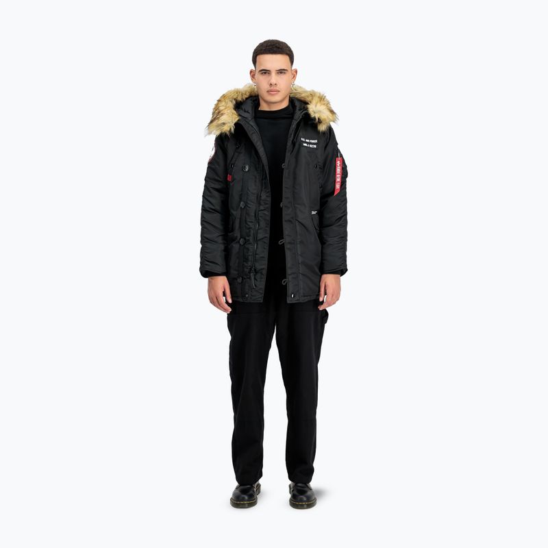 Pánská bunda Alpha Industries N3B Airborne Hooded black 2