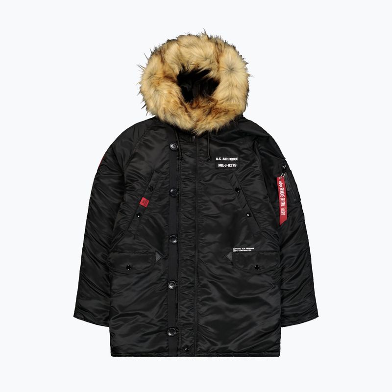 Pánská bunda Alpha Industries N3B Airborne Hooded black 7