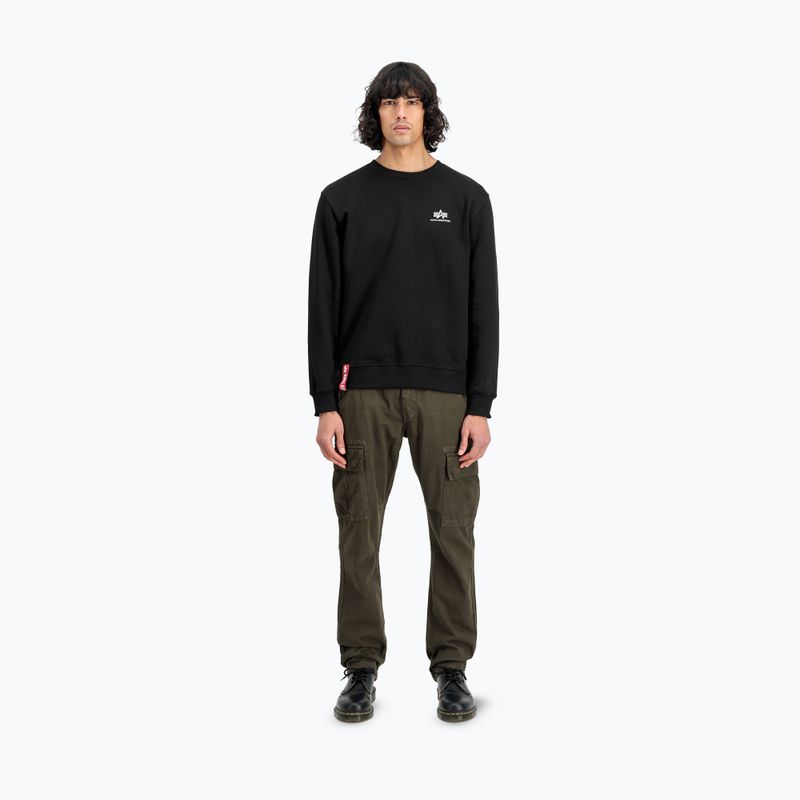 Pánská mikina Alpha Industries Basic Small Logo black 2