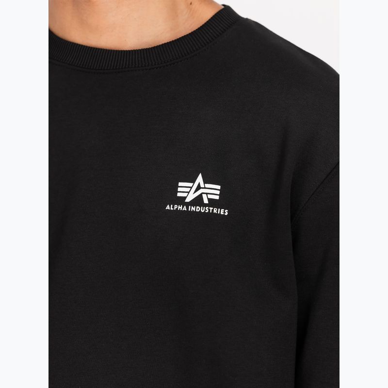 Pánská mikina Alpha Industries Basic Small Logo black 5