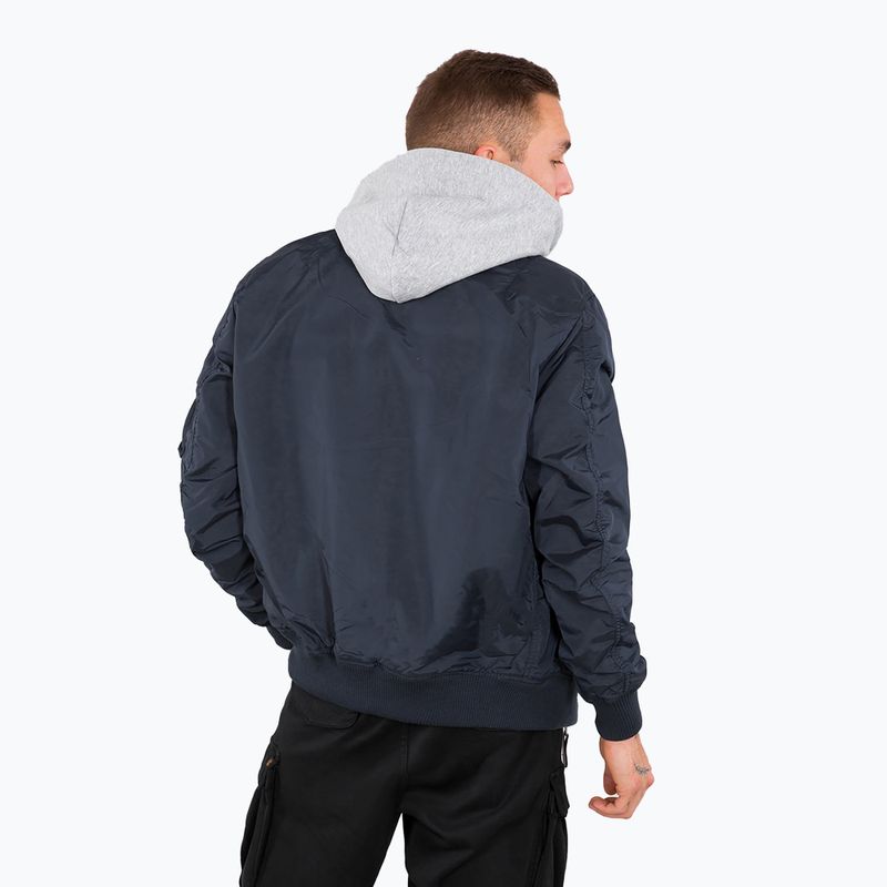 Pánská bunda Alpha Industries MA-1 TT Two Tone Hood rep.blue 3