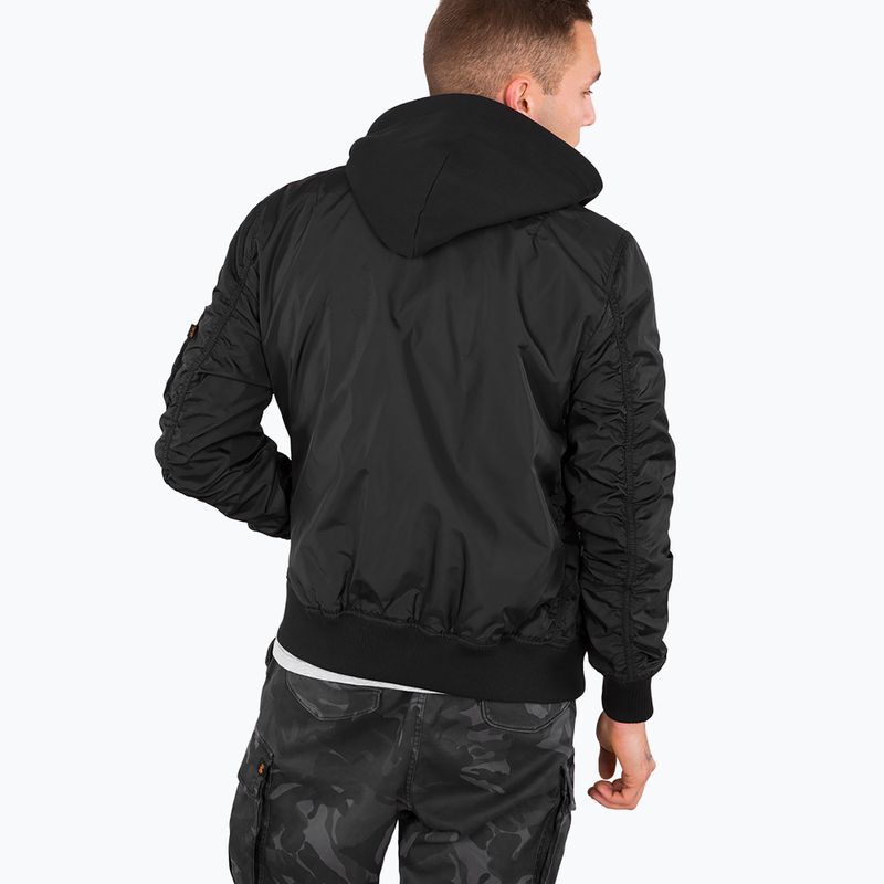 Pánská bunda Alpha Industries MA-1 TT Two Tone Hood black/black 2