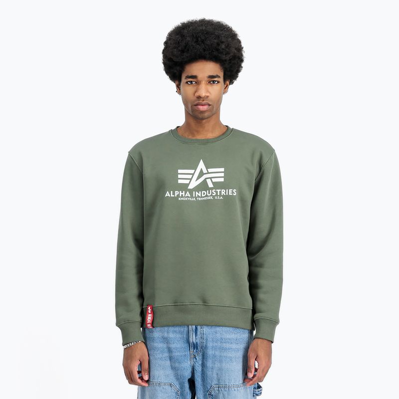 Pánská mikina Alpha Industries Basic dark olive
