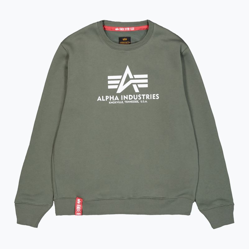 Pánská mikina Alpha Industries Basic dark olive 7