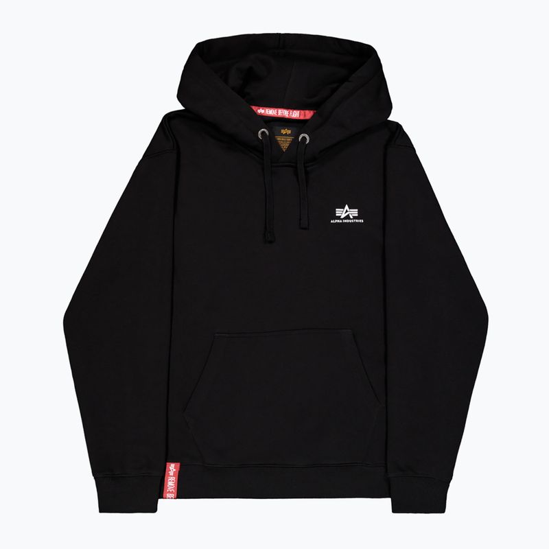 Pánská mikina Alpha Industries Basic Small Logo Hoodie black 7