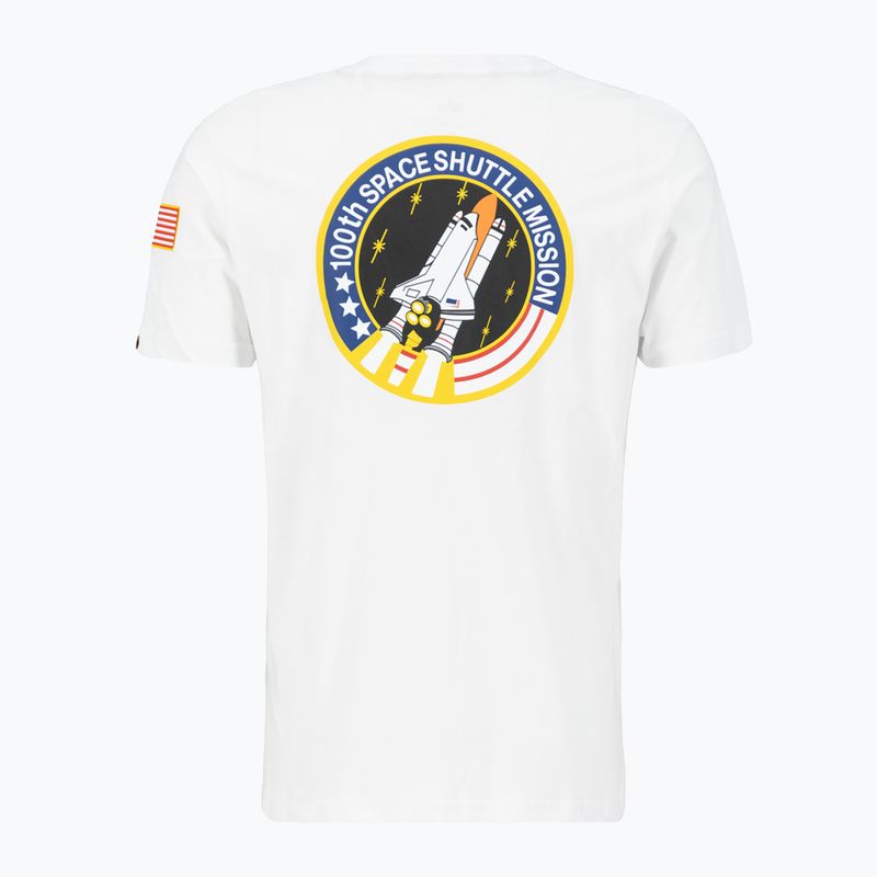 Pánské tričko Alpha Industries Space Shuttle T white 4