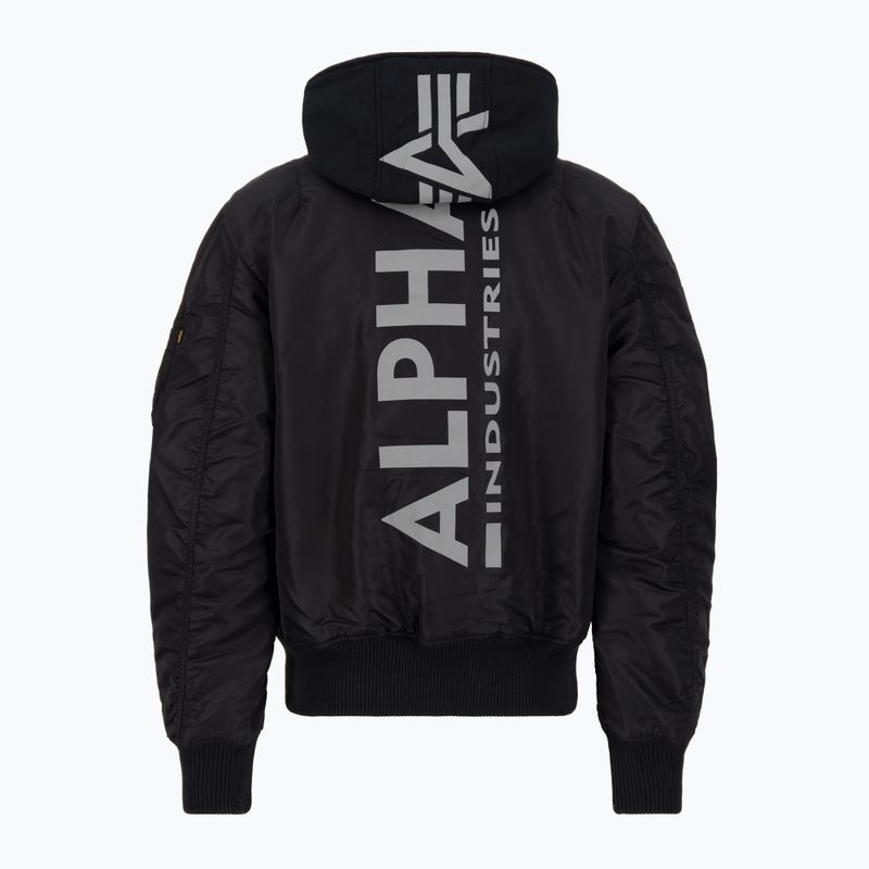 Pánská bunda  Alpha Industries MA-1 ZH Back Print black / reflective 2