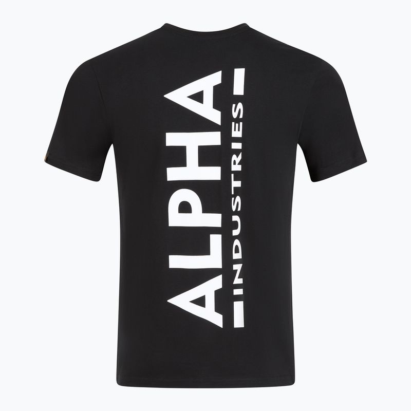 Pánské tričko Alpha Industries Backprint black 2