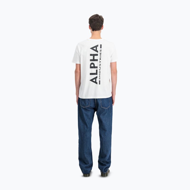Pánské tričko Alpha Industries Backprint white 3