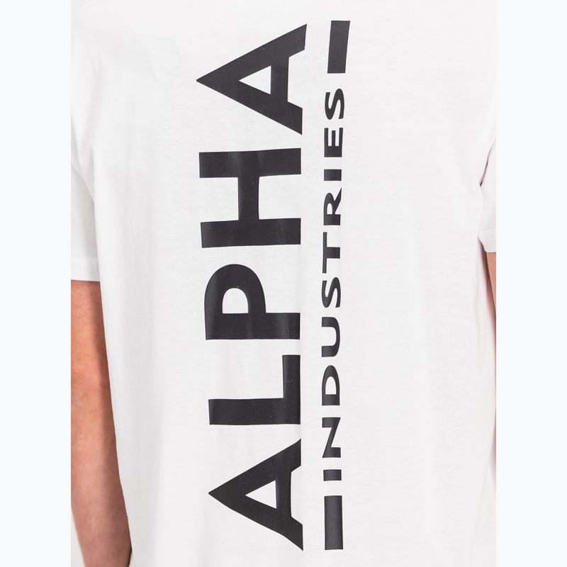 Pánské tričko Alpha Industries Backprint white 7