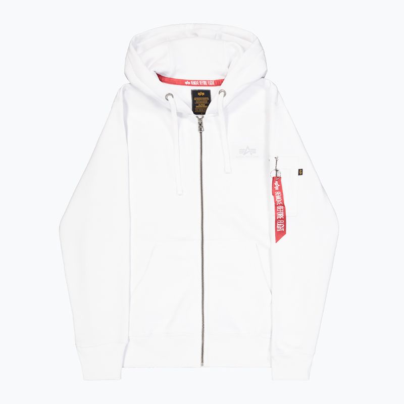 Pánská mikina Alpha Industries Back Print Zip white 8