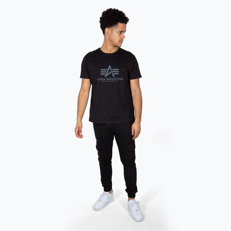 Pánské tričko Alpha IndustriesBasic Rainbow Reflective black 2