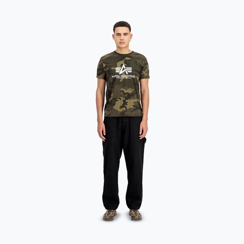 Pánské polo tričko Alpha Industries Basic Camo olive camo 2