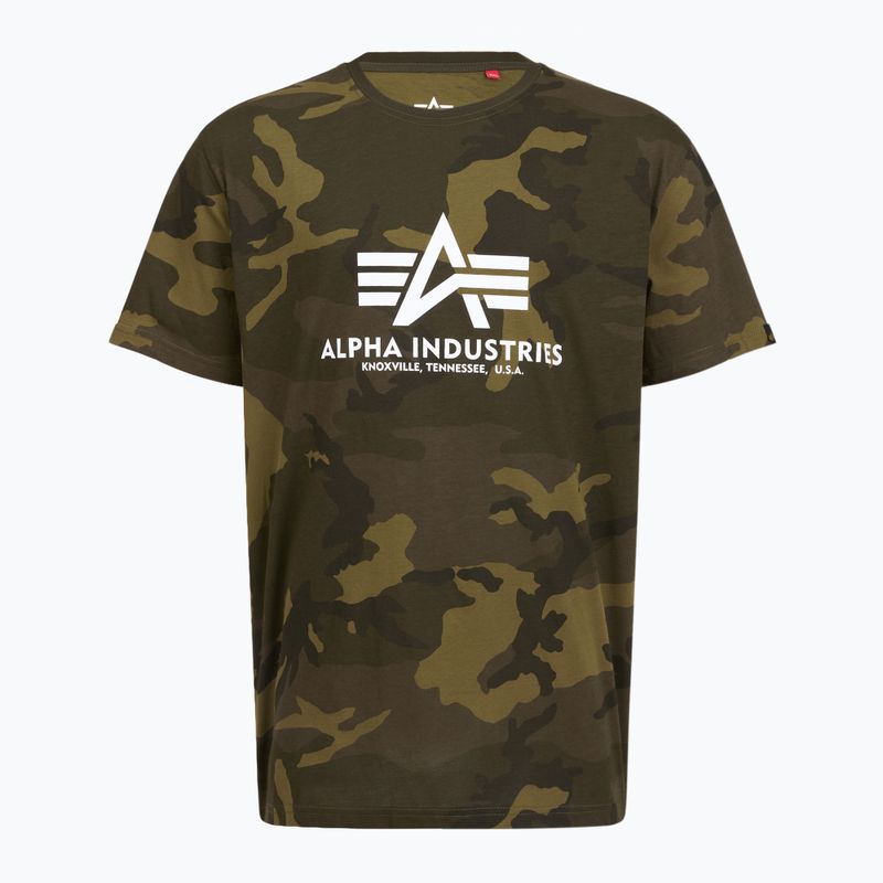 Pánské polo tričko Alpha Industries Basic Camo olive camo 3