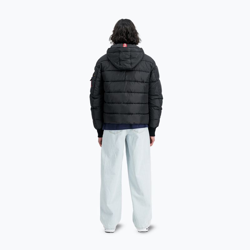 Pánská bunda Alpha Industries Hooded Puffer Faux Down black 3