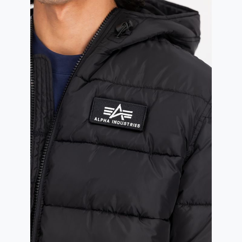 Pánská bunda Alpha Industries Hooded Puffer Faux Down black 5