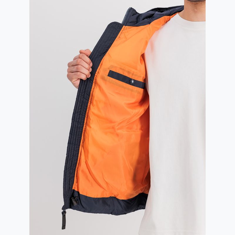Pánská bunda Alpha Industries Hooded Puffer Faux Down rep.blue 4