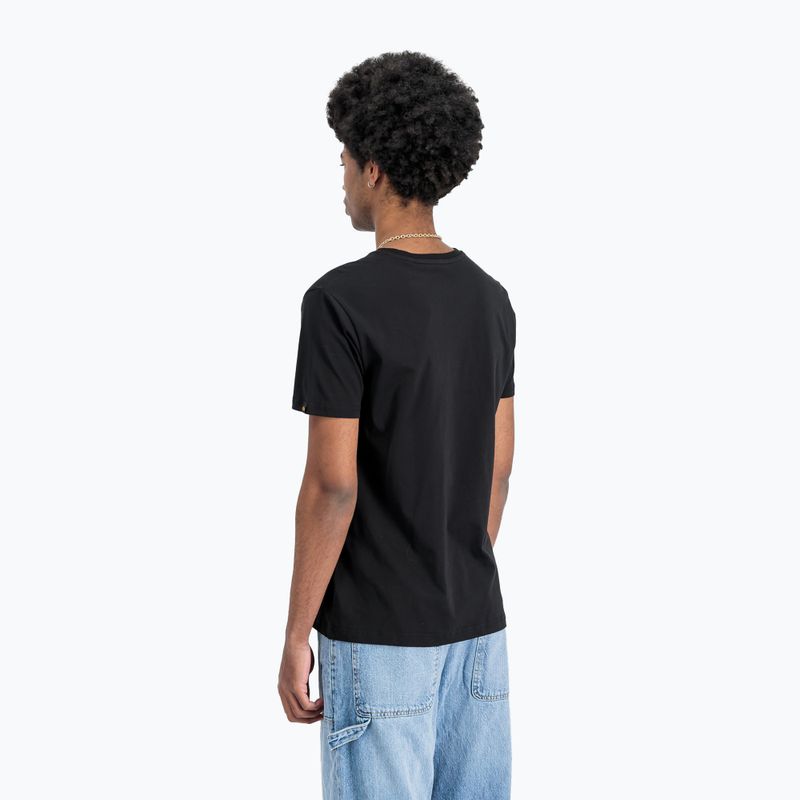 Pánské tričko Alpha Industries Basic Mid Logo black 5