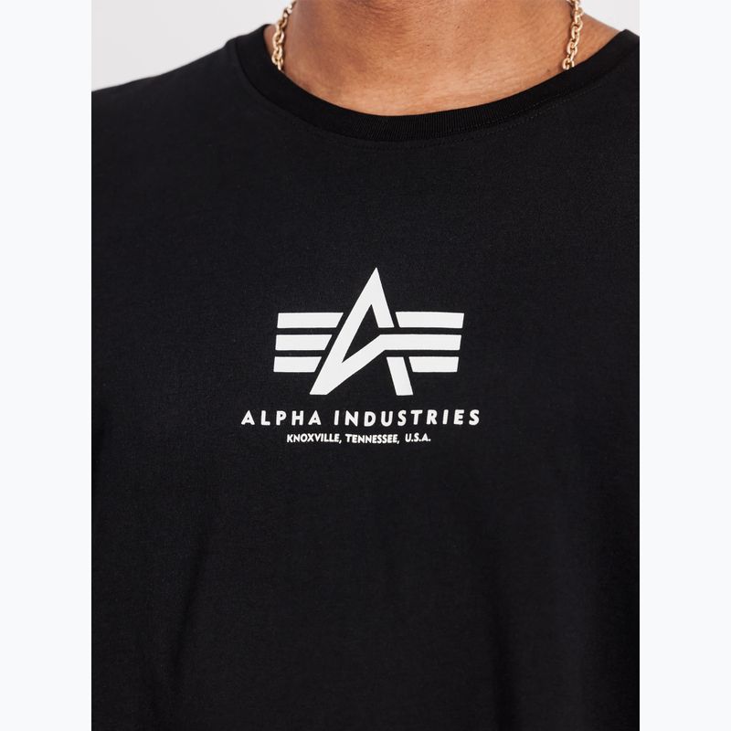 Pánské tričko Alpha Industries Basic Mid Logo black 6